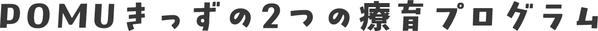 POMUきっずの2つの療育プログラム